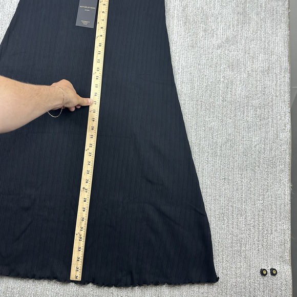 Mother Of Pearl London A-line Rib Midi Skirt Womens Size US 12 Black NEW - Picture 8 of 9